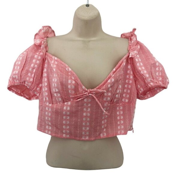 Cleobella Sydney Pink Crop Top Revolve - Picture 2 of 9